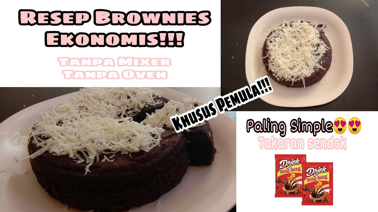  Resep  Brownies Drink  Beng  Beng  Tanpa Oven Tanpa Mixer 