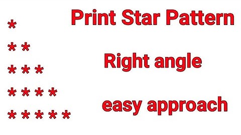 Print Star Patterns Using Simple Java Code
