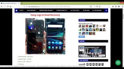 Micromax B5 Pro Flash File  8.1 MT6735 FRP Hang Logo & Dead Recovery Update Stock Rom