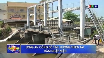 Long An công bố tình huống thiên tai do xâm nhập mặn | LONG AN TV