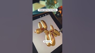 digital art process - balloon dog // procreate