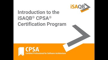 Introduction to the iSAQB® CPSA® certification program for individuals and organizations