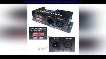 Best 3 Channel Dmx Decoder RGB Led Light Strip Controller DMX 512 PWM Dimmer Driver 30A Input DC12V