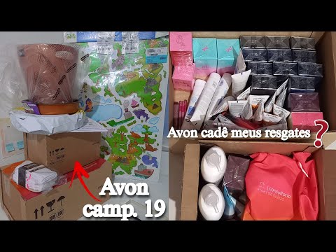 Abertura de caixa Avon campanha 19 (última do período) + Brinde Piv + Resgate MMA !! 🧡🩷