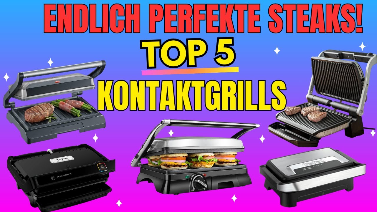Elektrogrill Vergleich 2025 🥩 Bester Tischgrill & Kontaktgrill Test (Tefal OptiGrill, Severin &mehr)