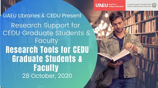 [Libraries Workshop Series]: Research Tools for CEDU Graduate Students & Faculty