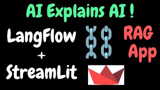 Build a RAG app using LangFlow + @streamlitofficial with minimal coding | LangFlow crash course