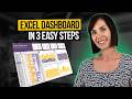 Interactive excel dashboard tutorial in 3 steps  free template