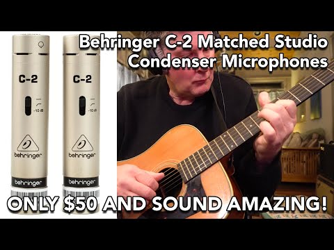 Only $50 for Pair! - Behringer C-2 Matched Studio Condenser Microphones - Review and Sound Samples