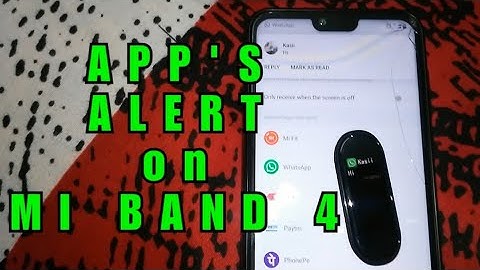 How to Enable Apps Alerts in Mi Band 4 | WhatsApp & Other Apps Notification in Xiaomi MI Band 4
