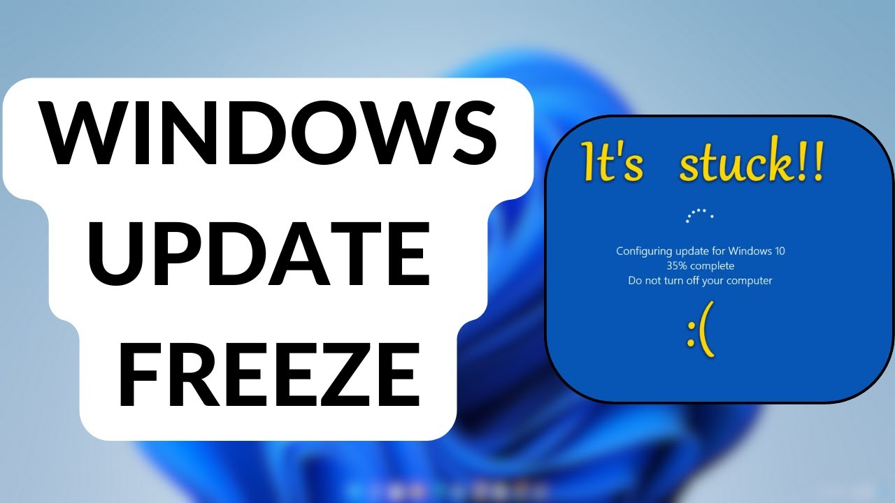 Windows Update Freeze - YouTube