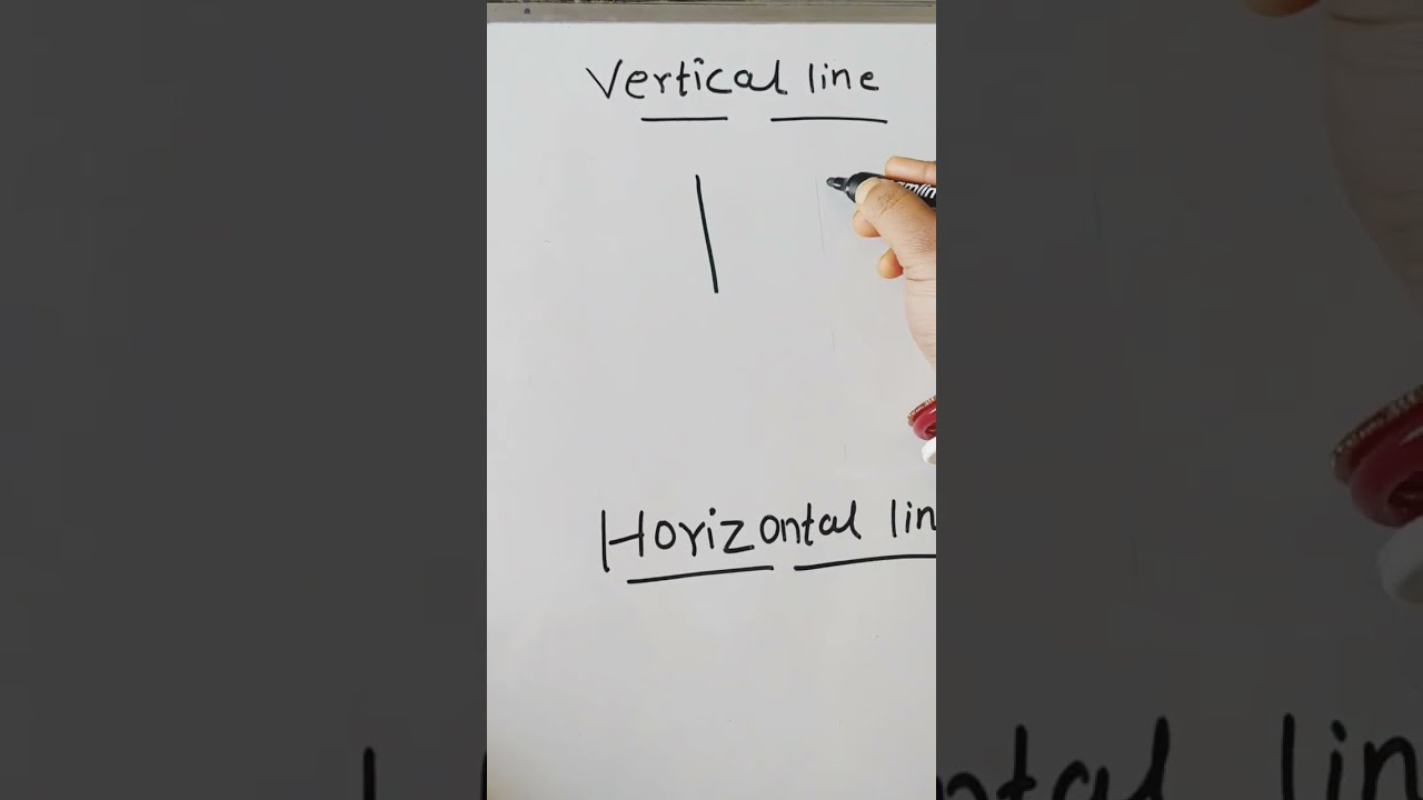 Vertical And Horizontal Line Easy To Know Maths Lines Shortfeed