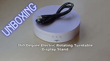 Electric Rotating Turntable Display Stand UNBOXING
