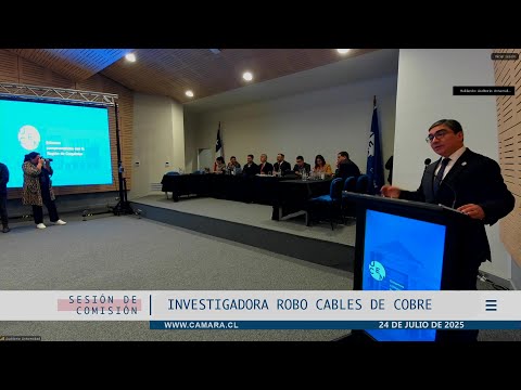 Comisión Investigadora robo cables de cobre / Jueves 24 julio 2025