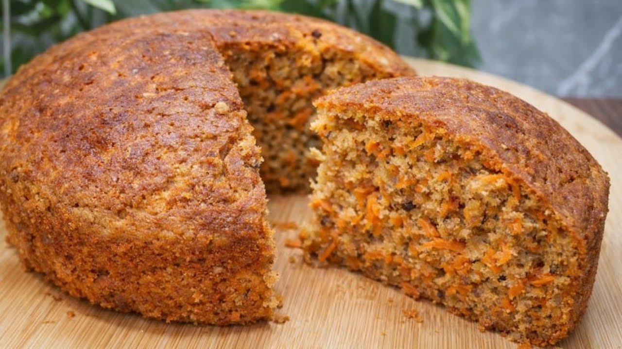 هویج و جوی دوسر!! بدون آرد و شکر! کیک سالم و رژیمی در ۱۰ دقیقه!