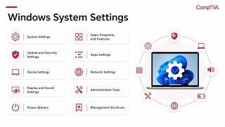 Module 12 - CompTIA A+ Core 2 - Configuring Windows Settings -  Narrated