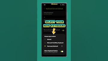 On Samsung How to Change Keyboard ? #shorts