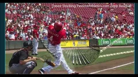 Brandon Phillips Baseball Home Run Swing in 3D Slow Motion Bat Path Hitting Mechanics