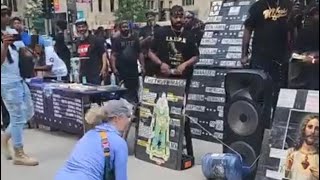 White Woman Kisses The Boots Of The Prophets