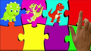 Dinosaur Puzzles for Kids | Dinosaur Sounds | Educational Learning Puzzles for Toddlers