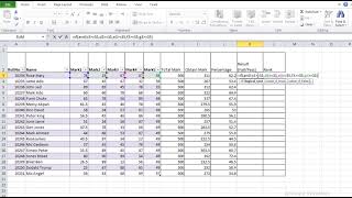 Create  a Beautiful -Student Mark Sheet in Excel
