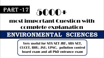 most important questions| environment science MCQs with explanation| envirocademy| environment GK