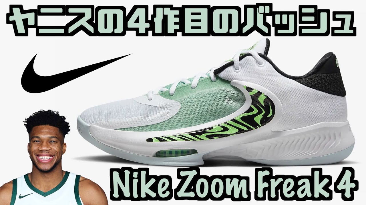 【バッシュ紹介】Nike Zoom Freak 4