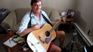 my dad, a stroke survivor, plays a tune on guitar