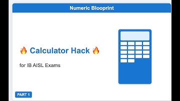 Calculator Hack Every IB AISL Maths Student MUST Know | TI-84 Plus CE Guide (Part 1)