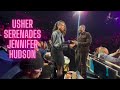 Usher Serenades Jennifer Hudson