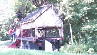 76 Chevy C65 log truck moving old well house part 3