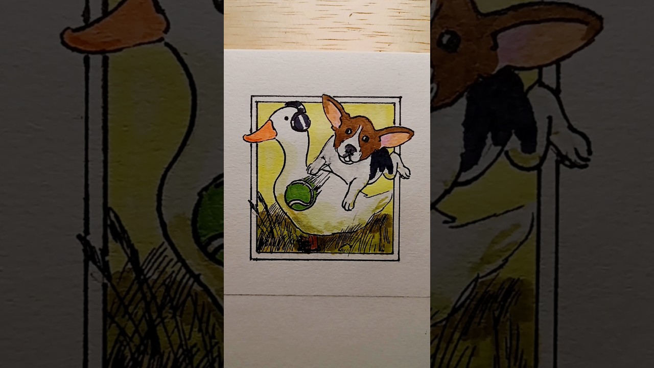 Día 115 | Look Your Back! #dibujo #pato #art #novia #draw #artist #music #musica #jazz #arte #song