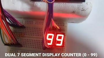 Two 7 Segment Display Counter (0 - 99) using Arduino UNO w/ ATmega328