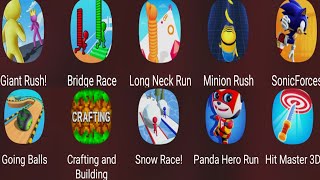 Going Balls,CraftingAnd Building,Snow Race,Panda Hero Run,Hit Master 3D,Giant Rush,Bridge Race,Long screenshot 5