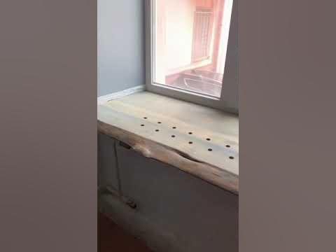Подоконник из массива сосны - YouTube