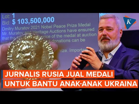Jurnalis Rusia Pemenang Nobel Perdamaian Jual Medali untuk Bantu Anak-anak di Ukraina