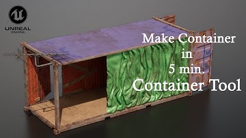 Container Tool Tutorial - Unreal Engine 5 - Blueprint - How to Create a Container House in 5 minute.