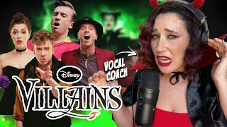 Vocal Coach Reacts Epic Disney Villains Medley  | WOW! They were...