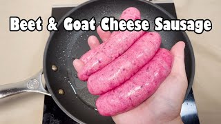 Beet and Goat Cheese Sausage