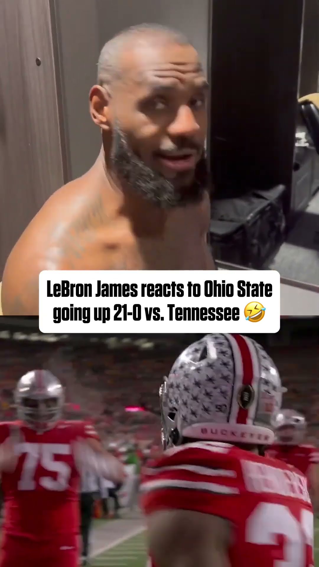 LeBron's reaction ? (via @Mcten/X)