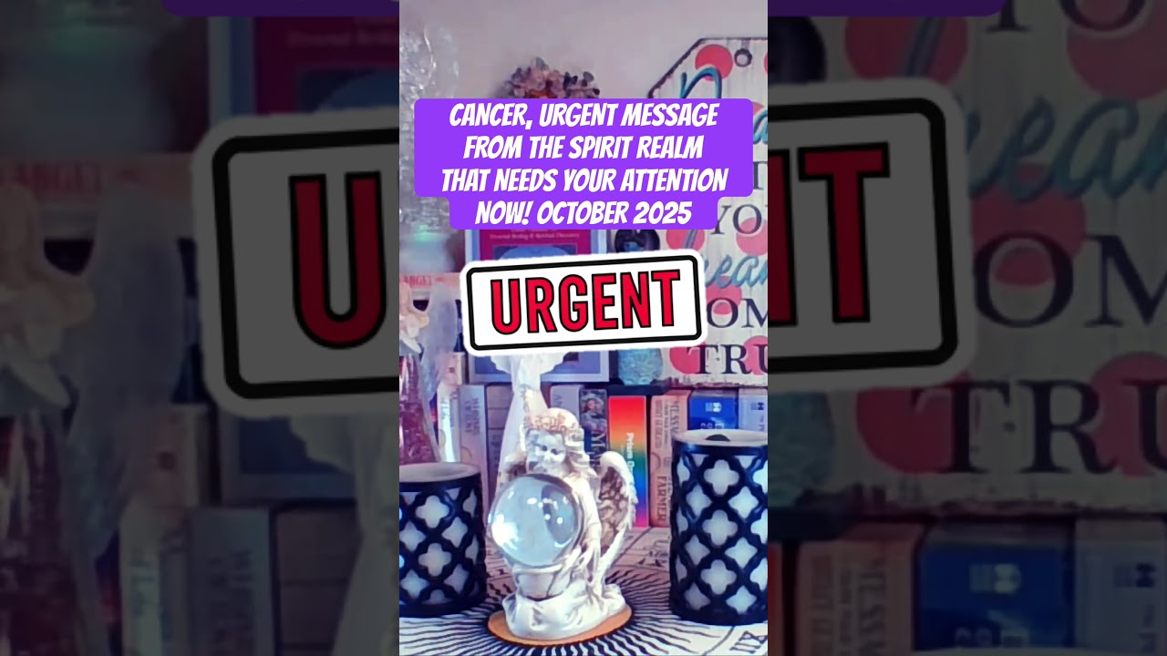 CANCER, URGENT MESSAGE FROM THE SPIRIT REALM THAT NEEDS YOUR ATTENTION NOW! #cancer #youtubeshorts