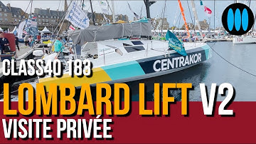 Route du Rhum 2022 - visite du Class40 183 Lombard Lift V2 avec Michael Mergui