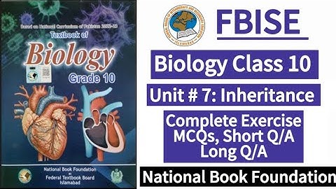 Class 10 Biology Unit 7 Complete Exercise | New Syllabus 2025|LearnOnlineWithAnum