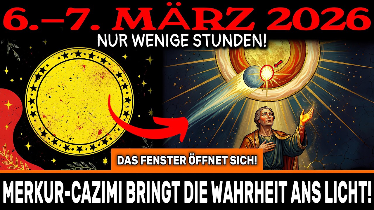 ACHTUNG! MERKUR-CAZIMI STEHT BEVOR! 6.–7. März – die WAHRHEIT kommt mitten in der RÜCKLÄUFIGKEIT!