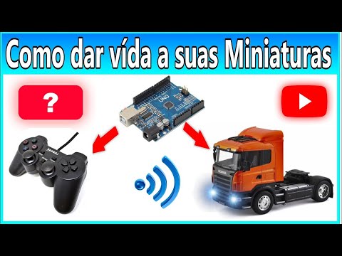 Controle Remoto no Celular - Miniatura Caminhão Iveco Hi-way Convertida  para RC com Arduino 