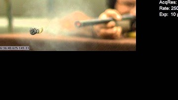 High Speed Video Shotgun Shotshell Split Wad Expansion 25,000 frames per second - Aimed Research