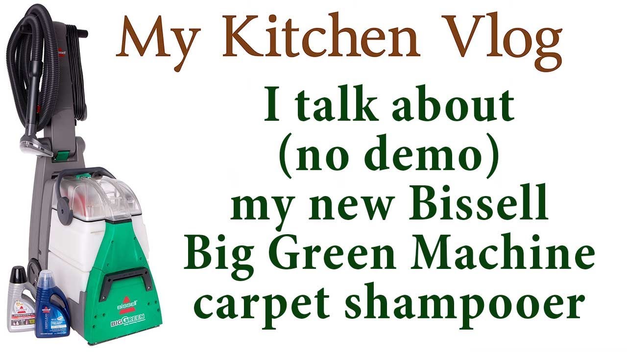 Review (no demo) of my new Bissell Big Green Machine carpet shampooer YouTube