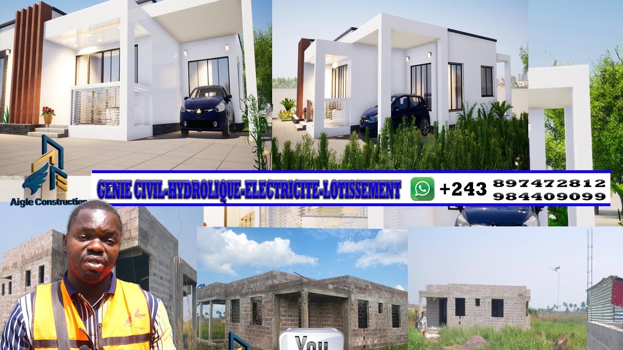 Maluku menkao 35000$ 210m² gros œuvre 4chambre 4 salle de bain parking et salon