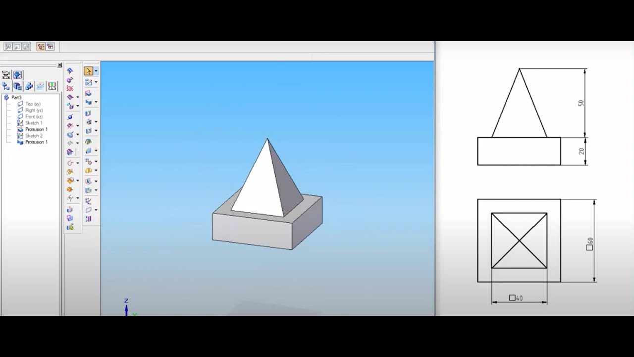 EX2.1 20ME02P 3D MODEL - CAEG Lab Solid Edge (Kannada) - YouTube