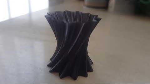 Eryone Filament TPU 95A Black Vase mode test print